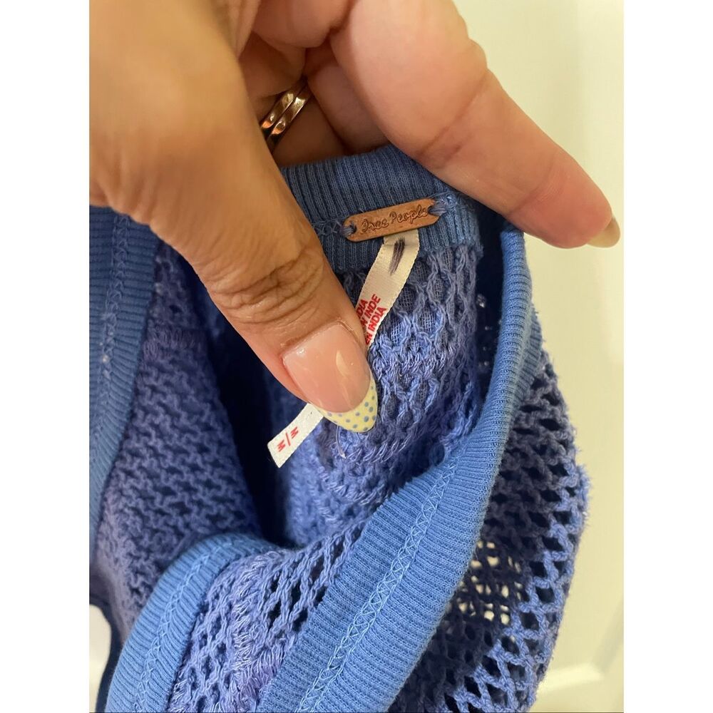 FREE PEOPLE Pearl Floral Maxi dress in Blue Sz Medium NWOT $198 - Picture 8 of 8